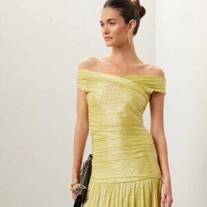 Sabina Musayev Nolan Midi Dress in Lime